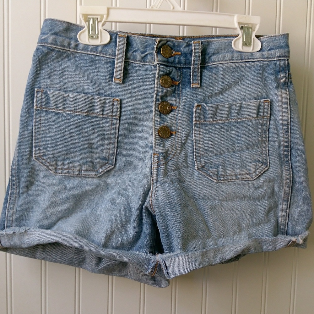 Levi's orange tag high waist shorts